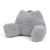 RÜCKENLEHNE Lesekissen Teddybär - Grau, Textil (74/63cm) - icon