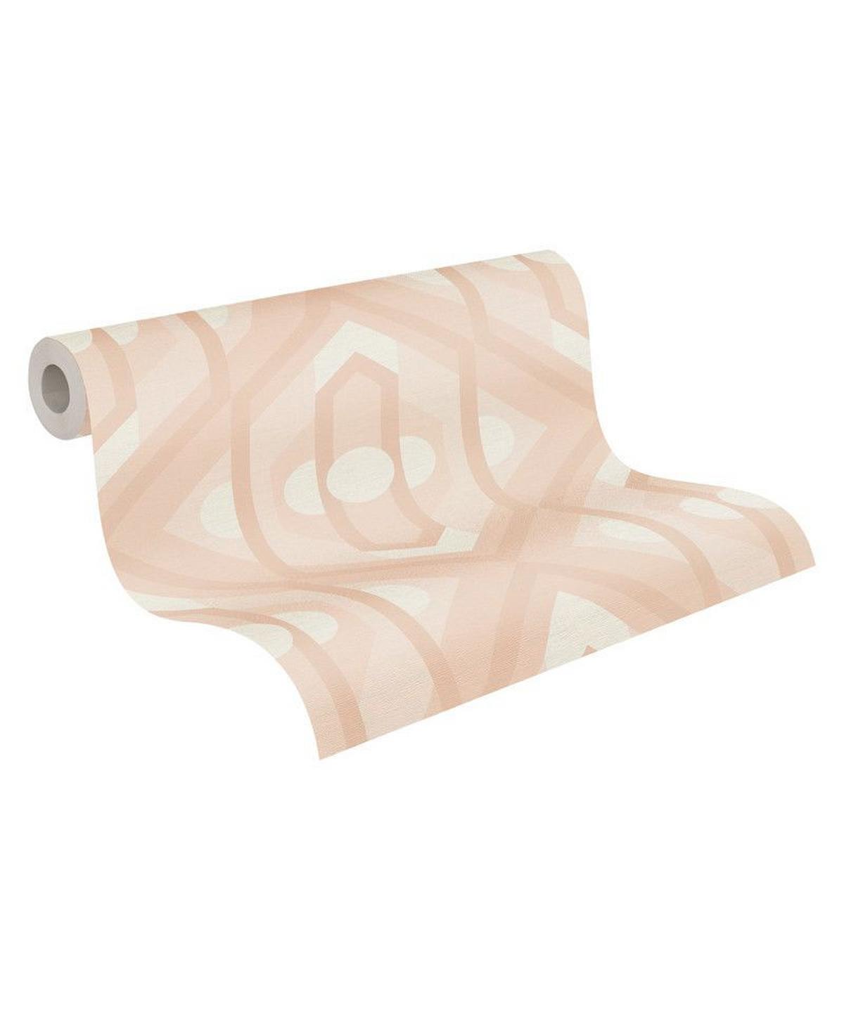 VLIESTAPETE Beige 53/850 cm - Weiß, Textil (53/1cm) - KUNSTLOFT