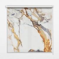 INNENROLLO - Fensterrollo - Rollo - 70x140 cm - Marmor - Weiß, Kunststoff (70/140/0.5cm) - TULUP