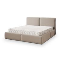POLSTERBETT FELURO 140x200 cm mit Bettkästen - Beige - Beige, Holz (140/200cm) - MASSENO