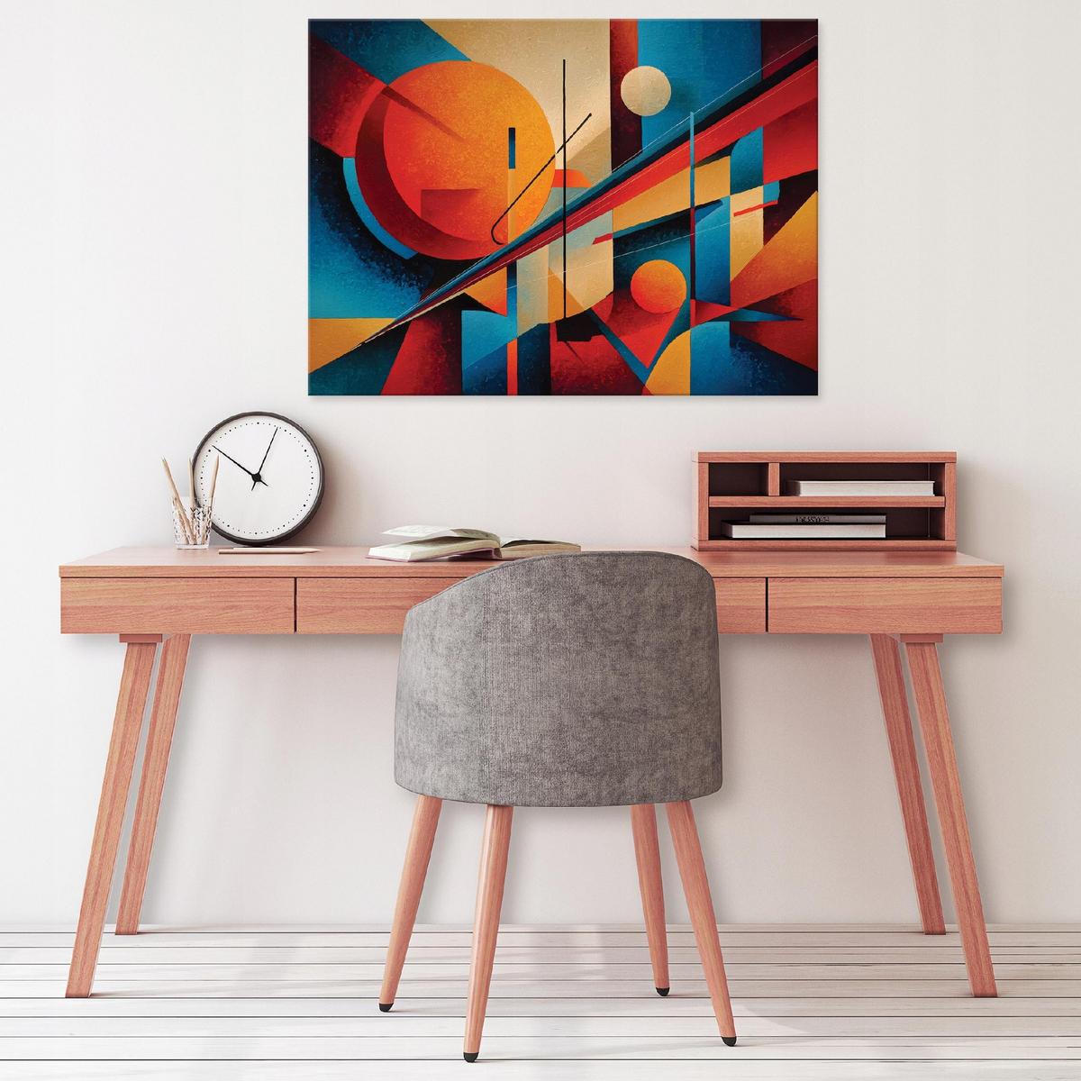 BILDER Abstrakt Pop Art Bunt 100x70 - Multicolor, Holzwerkstoff (100/70cm) - Wallarena