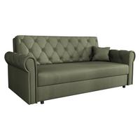 SCHLAFSOFA Viva Roma IV - Dunkelgrün/Schwarz, Holz/Textil (188/85/98cm) - MIRJAN24