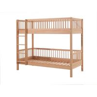 ETAGENBETT Kelci 2x90x200 mit Leiter Buche Massivholz natur - Buchefarben, Holz (90/200cm) - 58aufmkessel