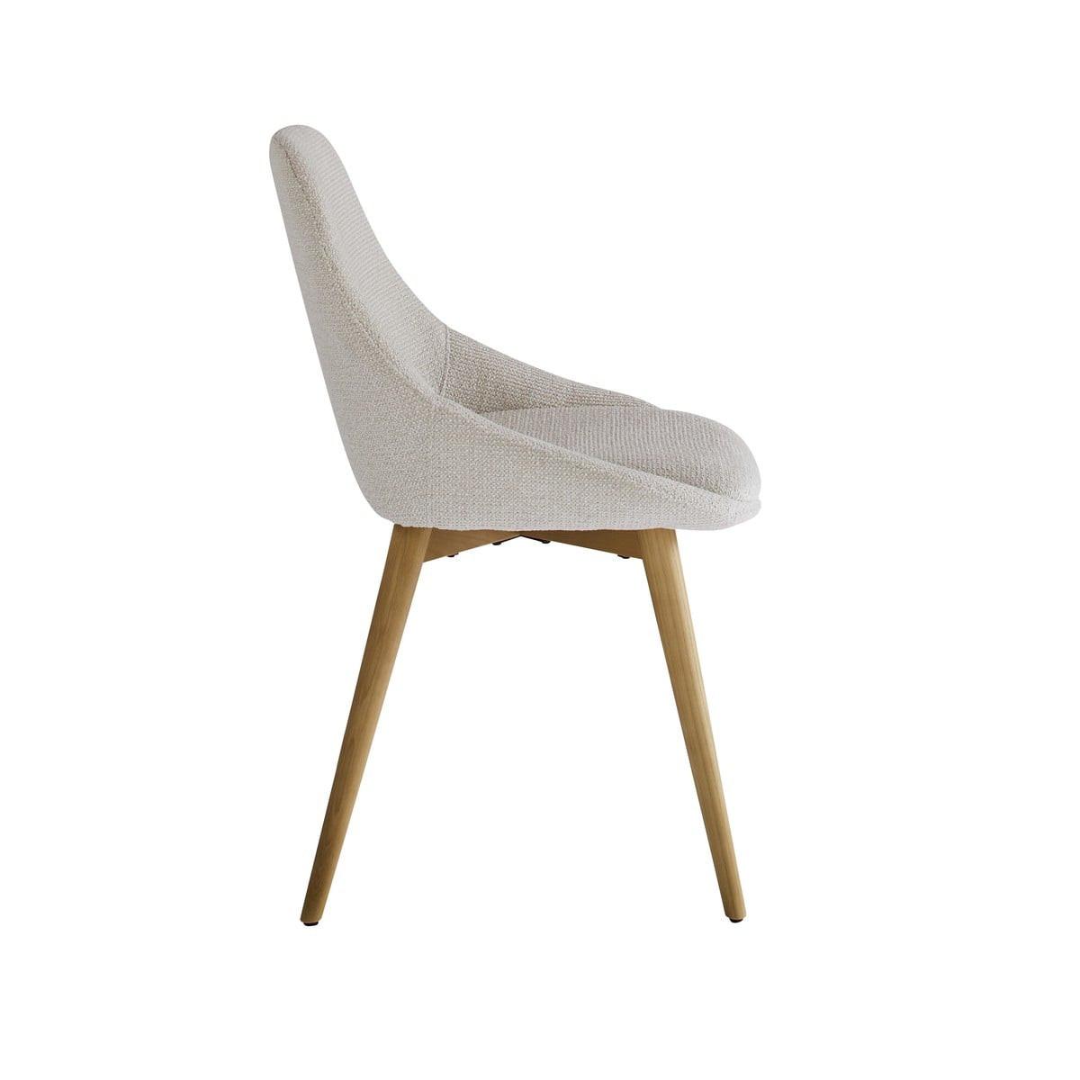 POLSTERSTUHL Textil Beige 82/55/61,5 cm - Beige, Holz (55/61.5/65cm) - Signature