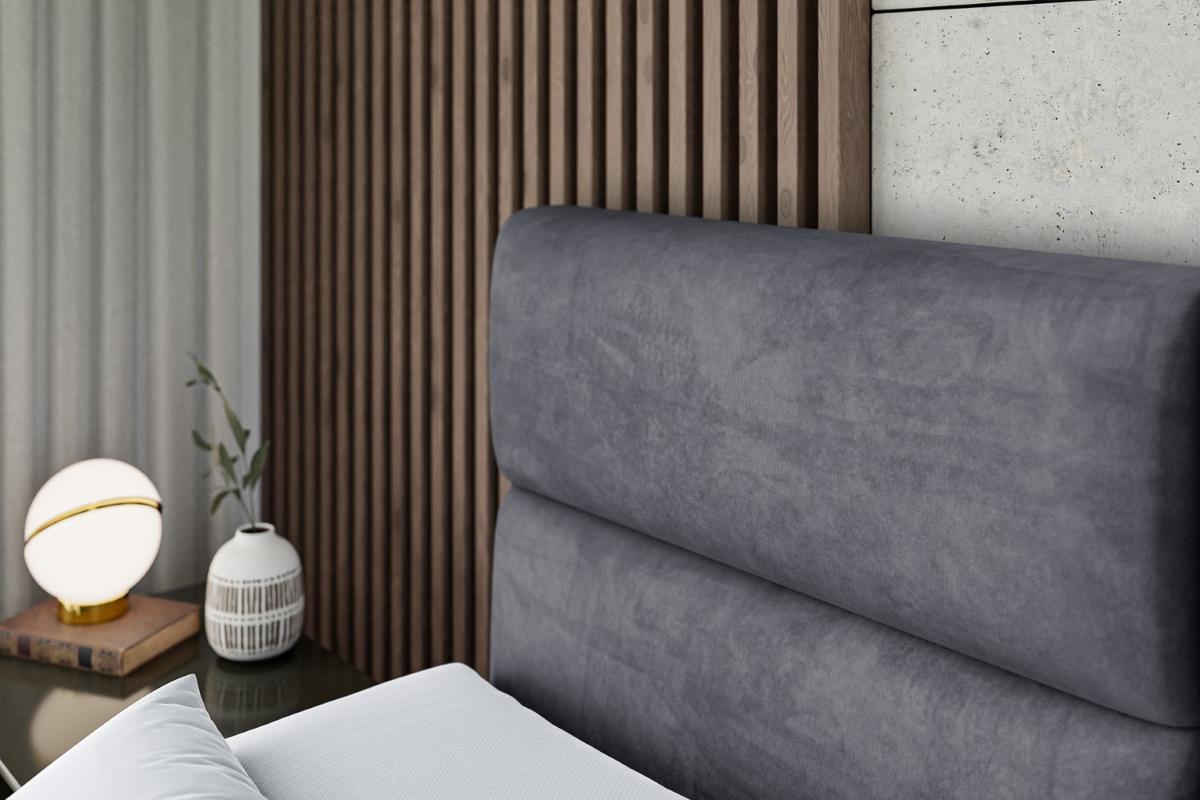 BOXBETT BOXI3-Z - 140x200 cm - H3 - Dunkelgrau - Dunkelgrau, Holzwerkstoff (140/200cm) - ALTDECOR
