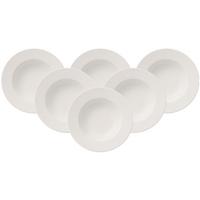 SUPPENTELLER For Me weiß ø 24,7 cm 6er Set - Weiß, Keramik (24.7cm) - Villeroy & Boch