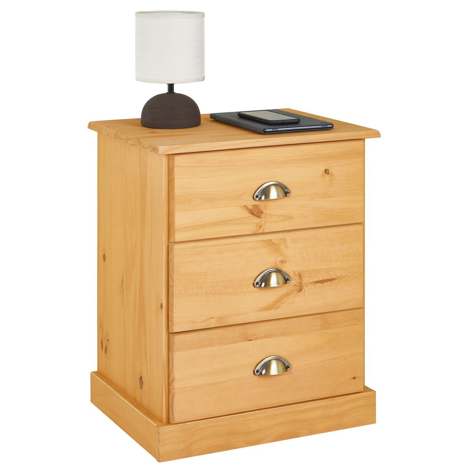 NACHTTISCH PARIS braun - Braun, Holz (48/61/39cm) - IDIMEX