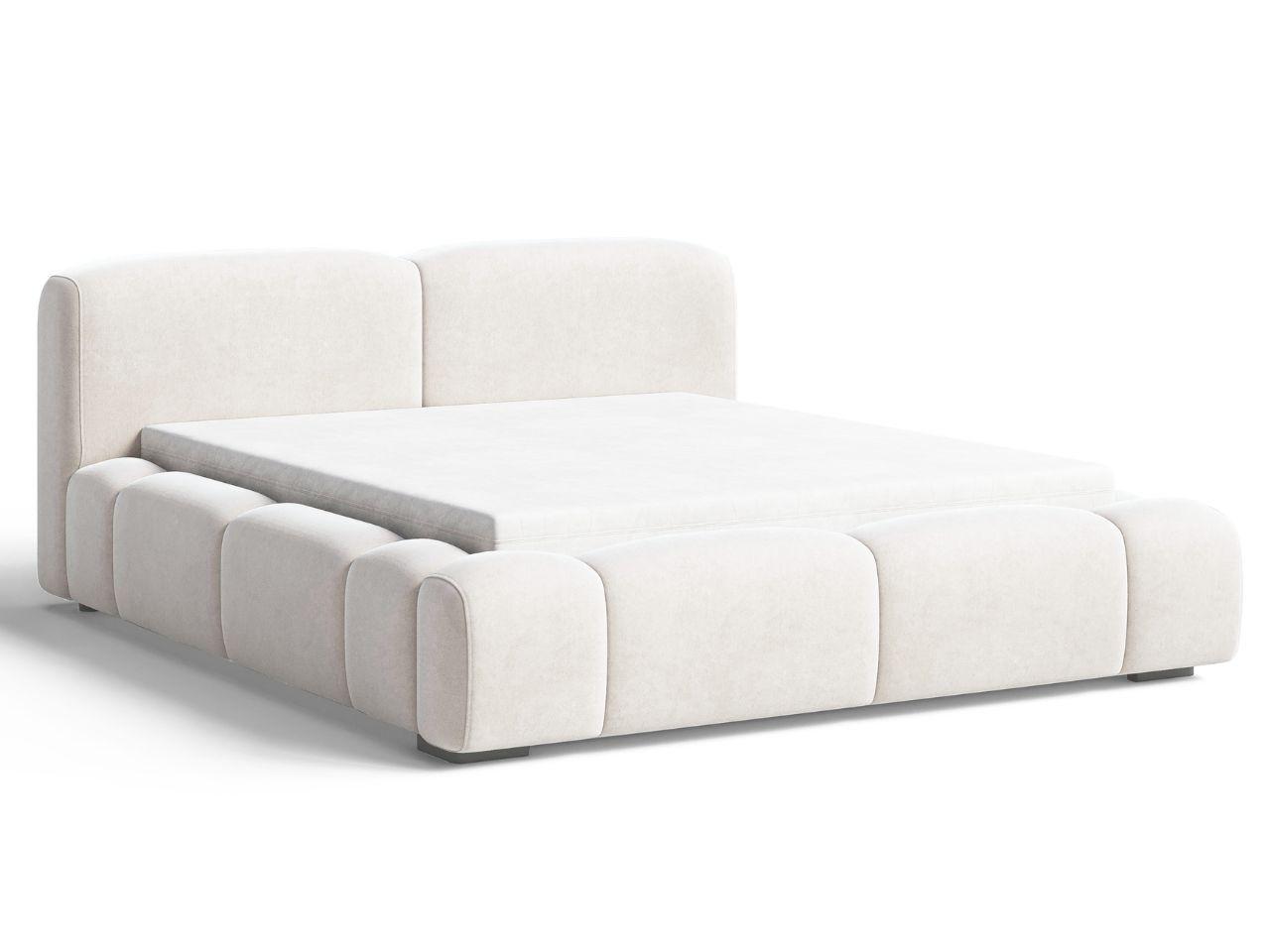 POLSTERBETT Aubi 140x200 Creme - Creme, Textil (140/200cm) - Graingold