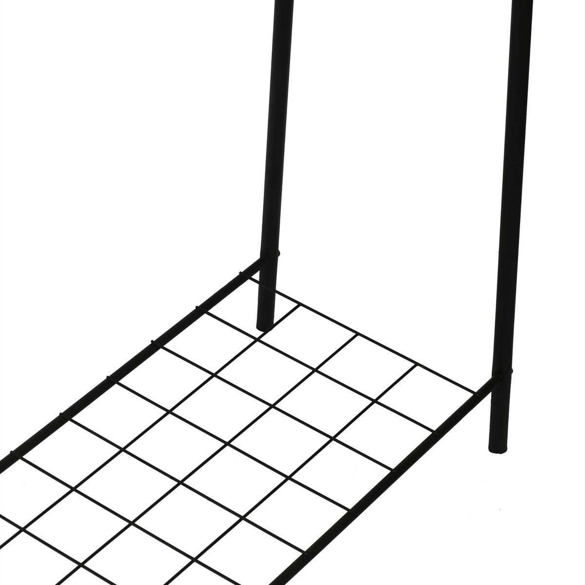 GARDEROBENSTÄNDER Hvorslev - Schwarz, Metall (89/144.5/32.5cm) - [en.casa]