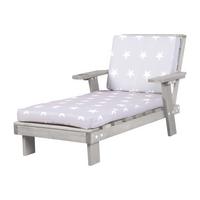 OUTDOORLIEGE Outdoorliege Little Stars - Hellgrau, Holz (55/54/85cm) - Roba