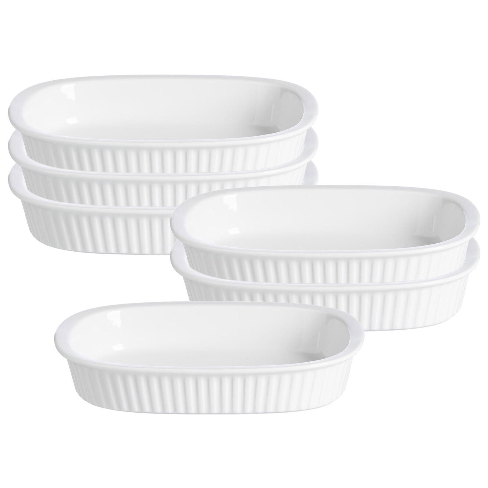 AUFLAUFFORMEN Bianco weiß 22 x 16 cm 6er Set - Weiß, Keramik (22/16/4cm) - Ritzenhoff Breker