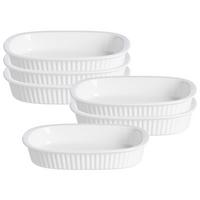 AUFLAUFFORMEN Bianco weiß 22 x 16 cm 6er Set - Weiß, Keramik (22/16/4cm) - Ritzenhoff Breker