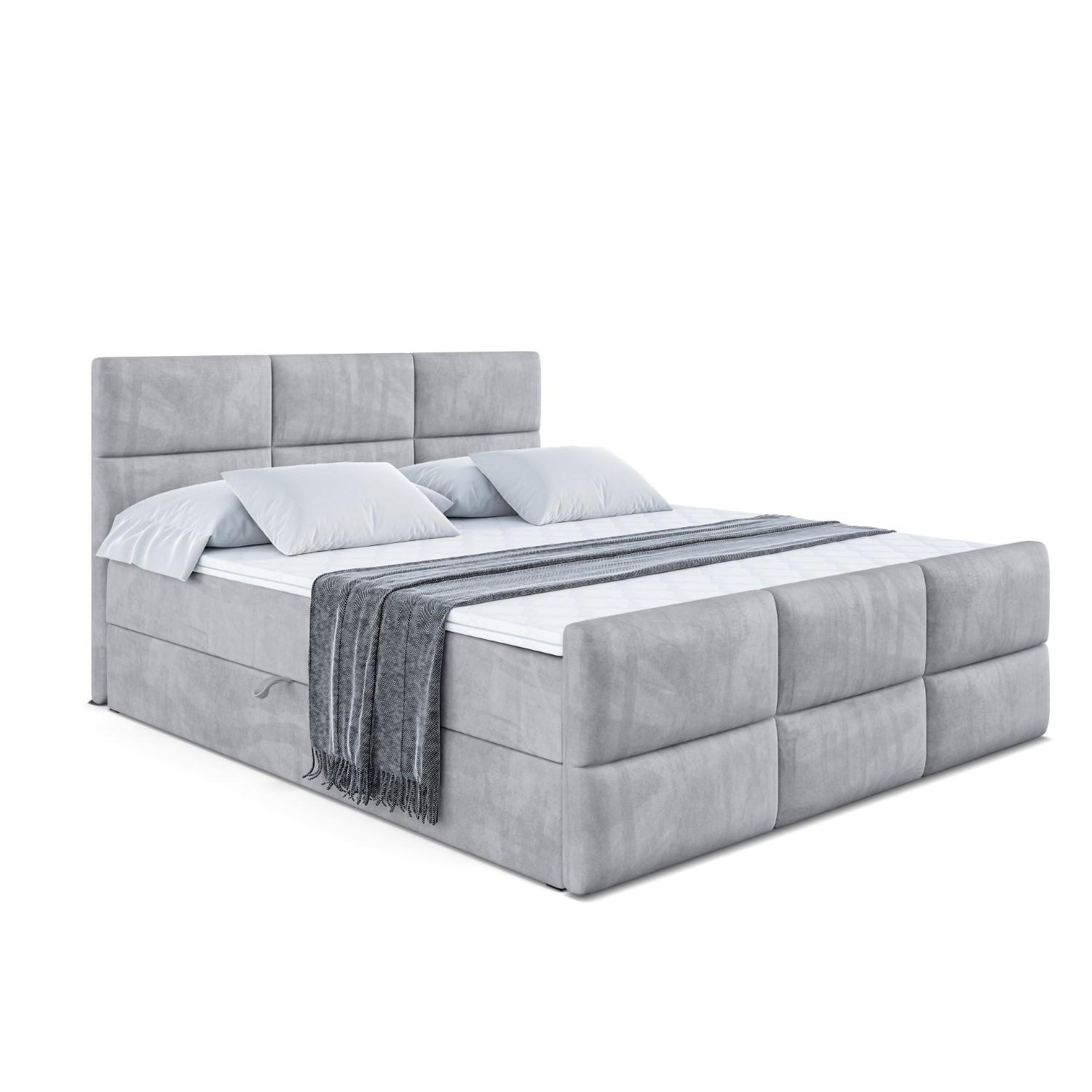 BOXBETT OHIO-Z - 200x200 cm - H3 - Hellgrau - Hellgrau, Holzwerkstoff (200/200cm) - ALTDECOR