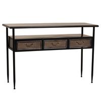 KONSOLE aus Metall 122x42x80 cm - Braun, Metall (42/122/80cm) - Wanderlust