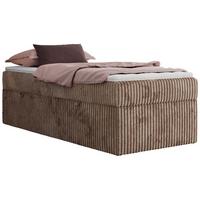 BOXBETT ZERO 90/200 - Braun Cord - H3 - Topper T25 - Braun, Textil (90/200cm) - MKS