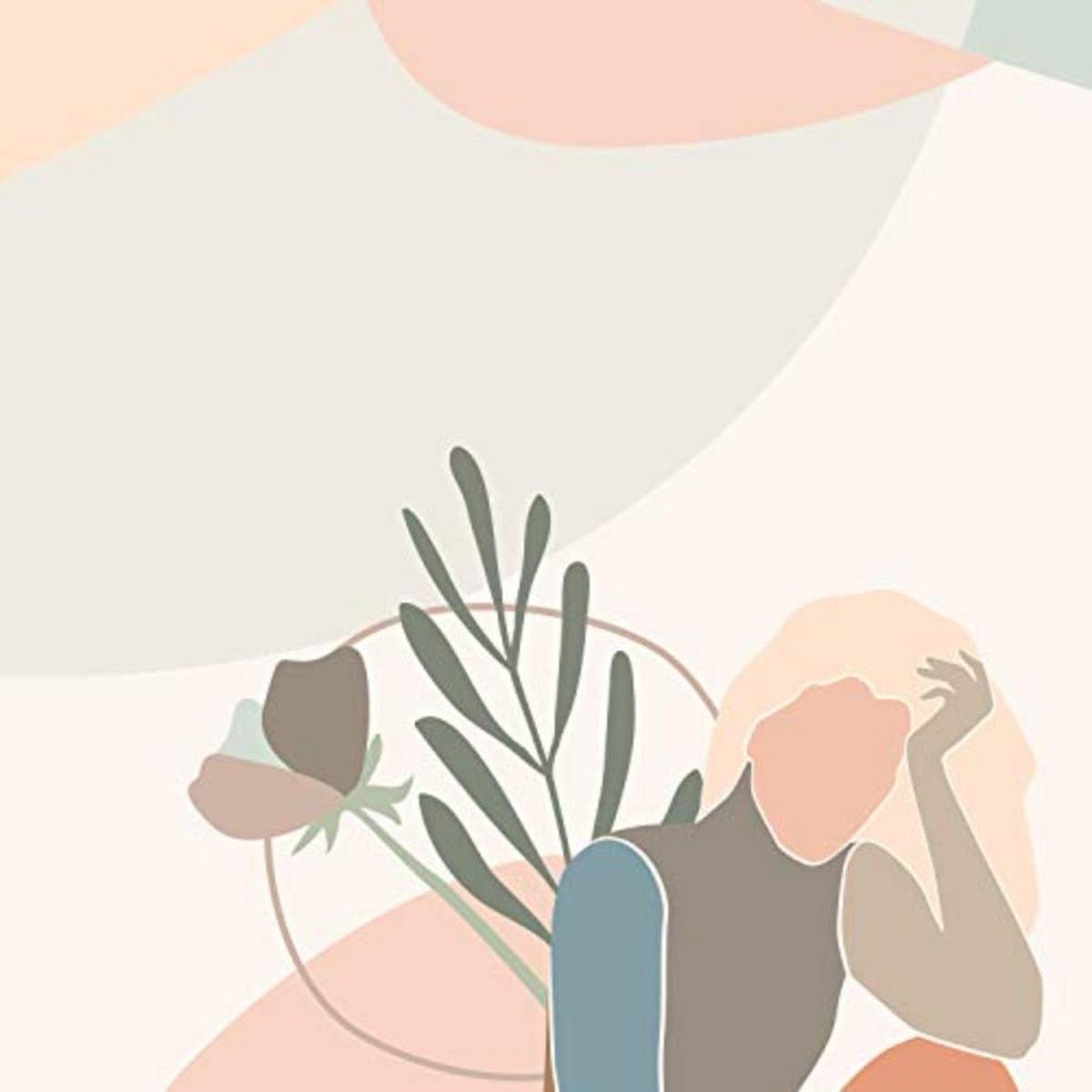 POSTER Set mit 4 Töne und Pastelldecke bildet weibliche Figuren A3 Rahmenlos - Klar, Papier (29.7/3cm) - Nacnic