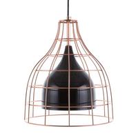 HÄNGELEUCHTE Tresa 28/28/124 cm - Schwarz, Metall (28/28/124cm) - Beliani