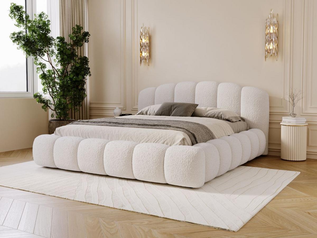 POLSTERBETT CLOUD SOFT - Weiß, Textil (226/234cm) - Graingold
