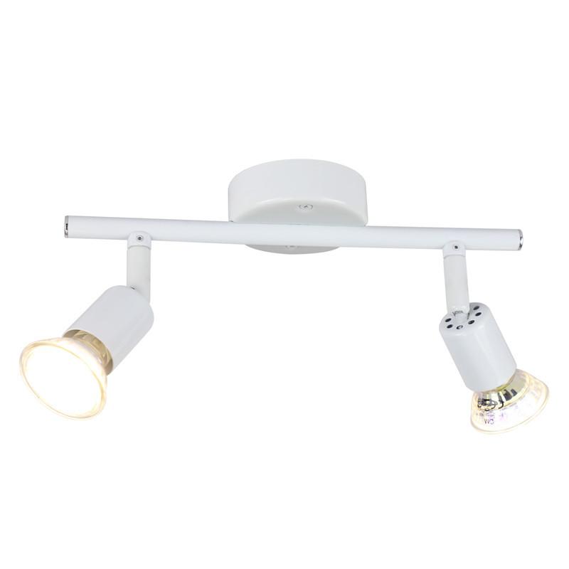 DECKENSTRAHLER Macneil 2-flammig 26/15/8cm - Weiß, Metall (26/15/8cm) - Nettlife