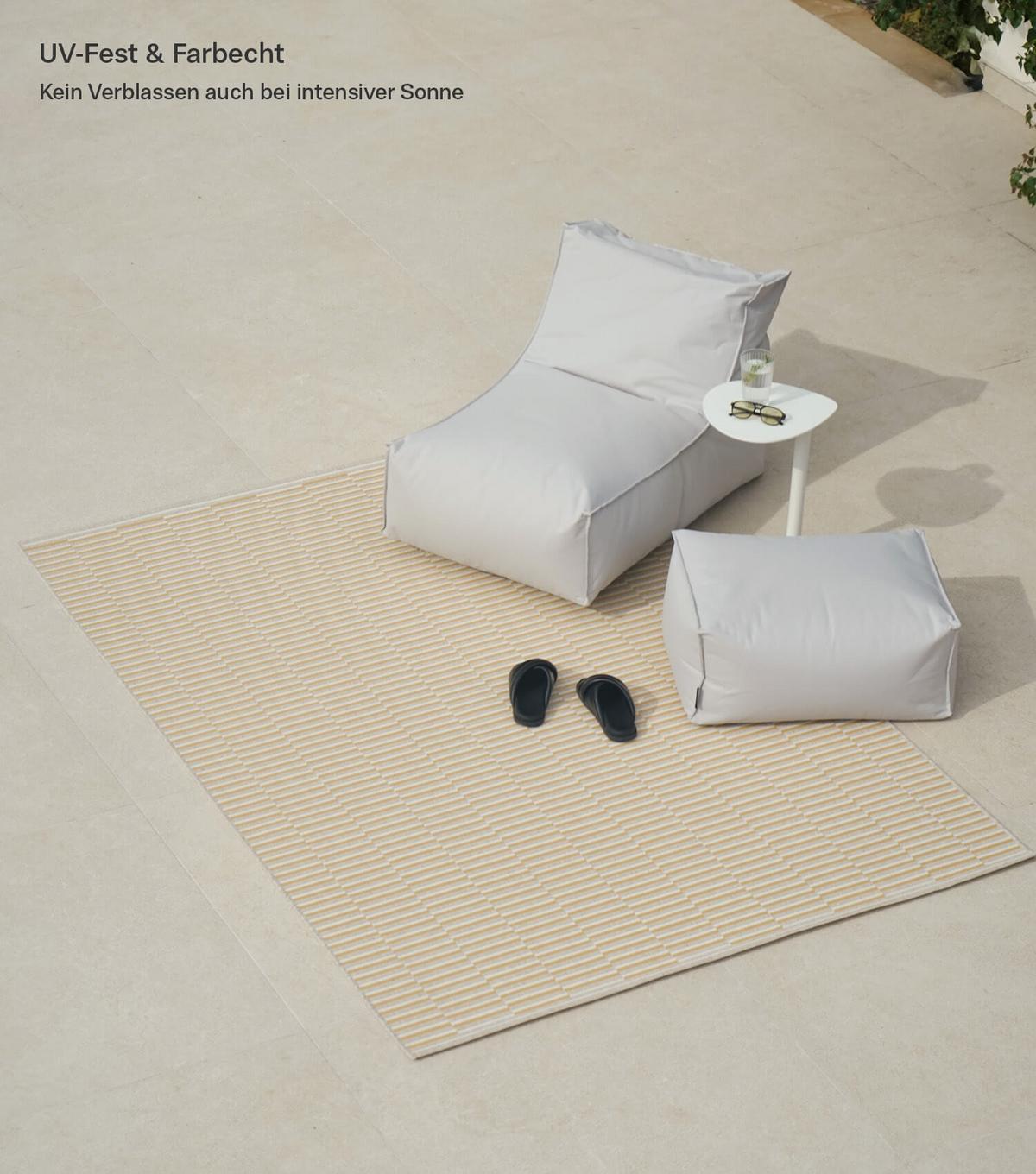 OUTDOORTEPPICH Der Sonnige - Gelb, Kunststoff (160/230cm) - Mokebo