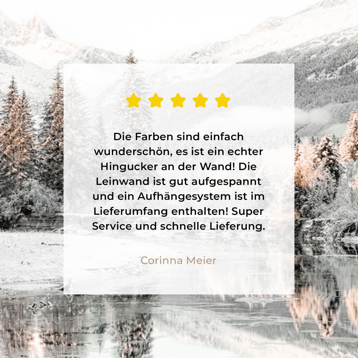 LEINWANDBILD Natur - Winter - Bäume - Berge - Schnee Gemälde 60x40 cm - Weiß Hochglanz, Textil (60/40cm) - MuchoWow