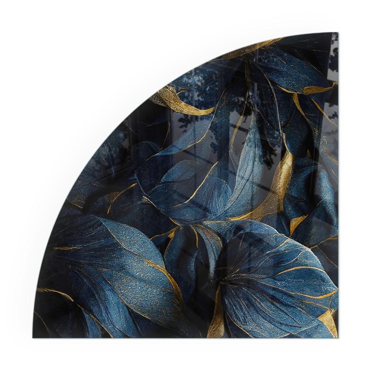 GLASPLATTE für Kamin 100x100 cm - Dunkelblau, Glas (100/100/0.4cm) - TULUP