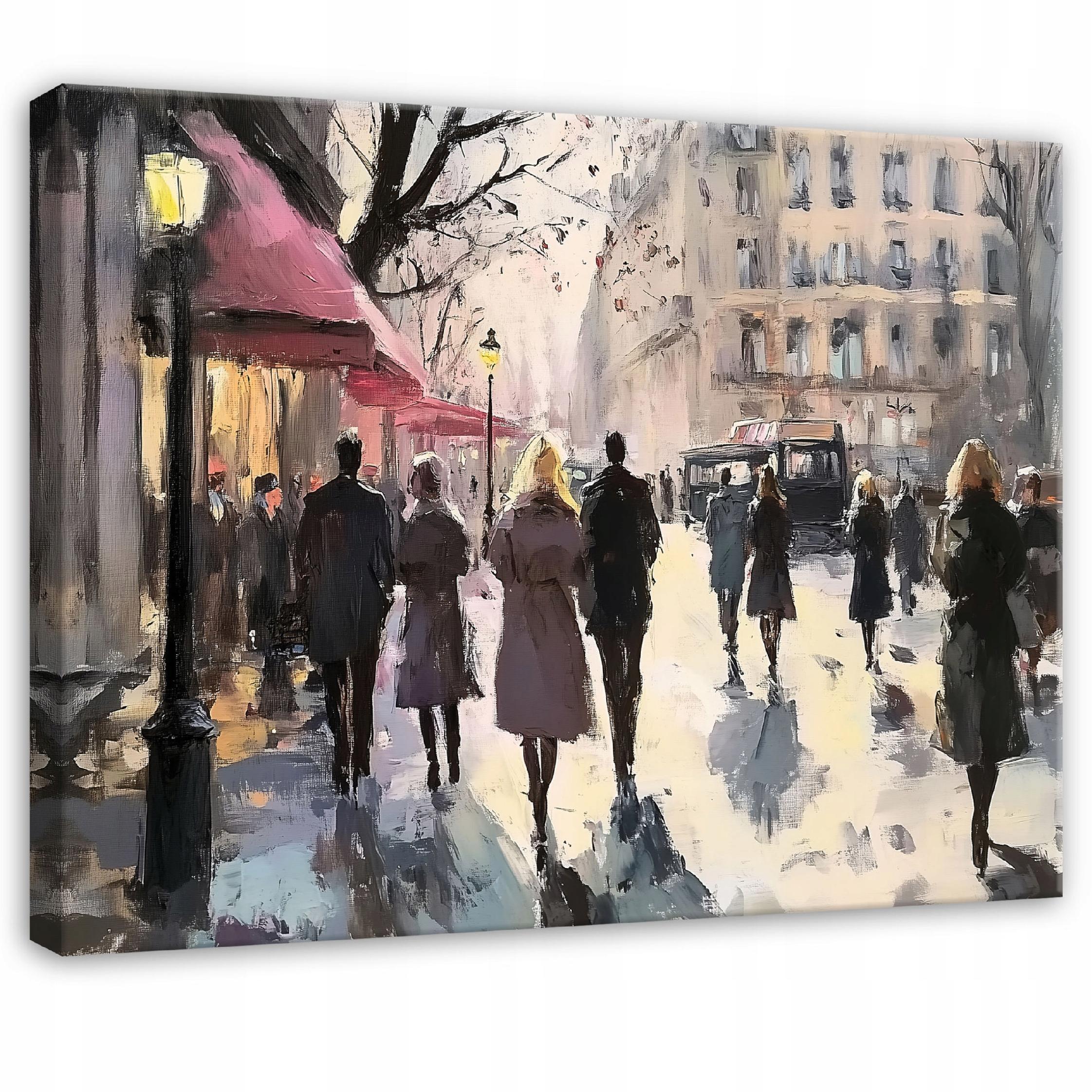 BILDER Abstrakt Stadt Aquarell Modern 120x80 - Multicolor, Holzwerkstoff (120/80cm) - Wallarena