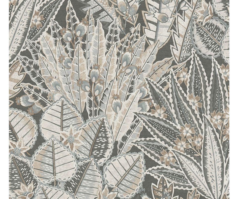 VLIESTAPETE Schwarz 53/1005 cm - Schwarz, Textil (53/1cm) - KUNSTLOFT