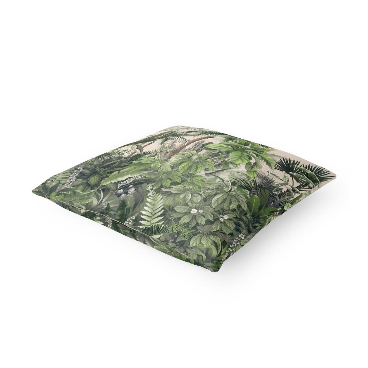 KISSENBEZUG Dschungelpflanzen in Grün 40/40 cm - Grün, Textil (40/40cm) - Bilderwelten