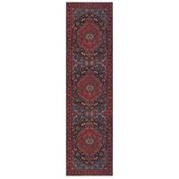 TEPPICH Waschbar HURST, orientalisch mit Medaillon, Rot, 60 x 230 cm - Rot, Textil (230/60cm) - KADIMA DESIGN