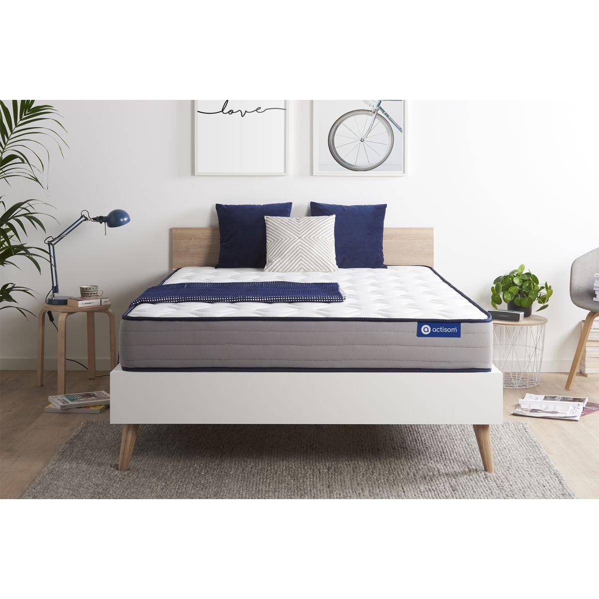 MATRATZE Actilatex form Latex und Memory-Schaum 133 x 183 cm h3 - Weiß, Textil (133/183cm) - ACTISOM