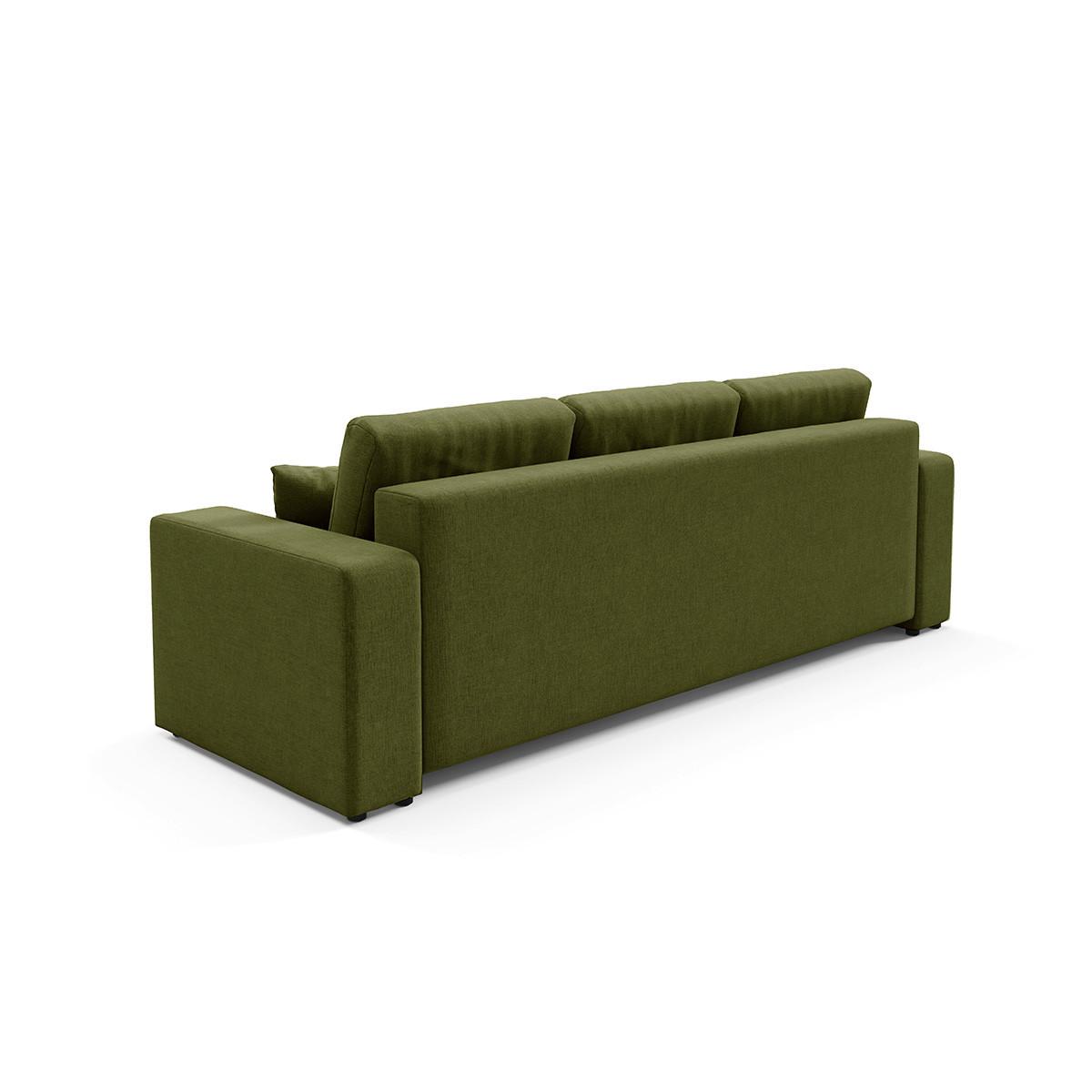 SOFA Giulia 3 Sitzplätze Grün - Grün, Holz (244/82/102cm) - Petits-meubles