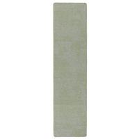 STREIFENBERBER TEPPICH LÄUFER LINES MELIERT - Grün, Textil (100/100cm) - Snapstyle