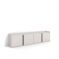 LOWBOARD, Beige, 207/35/50cm - Beige, Holzwerkstoff (207/50/35cm) - Skraut Home