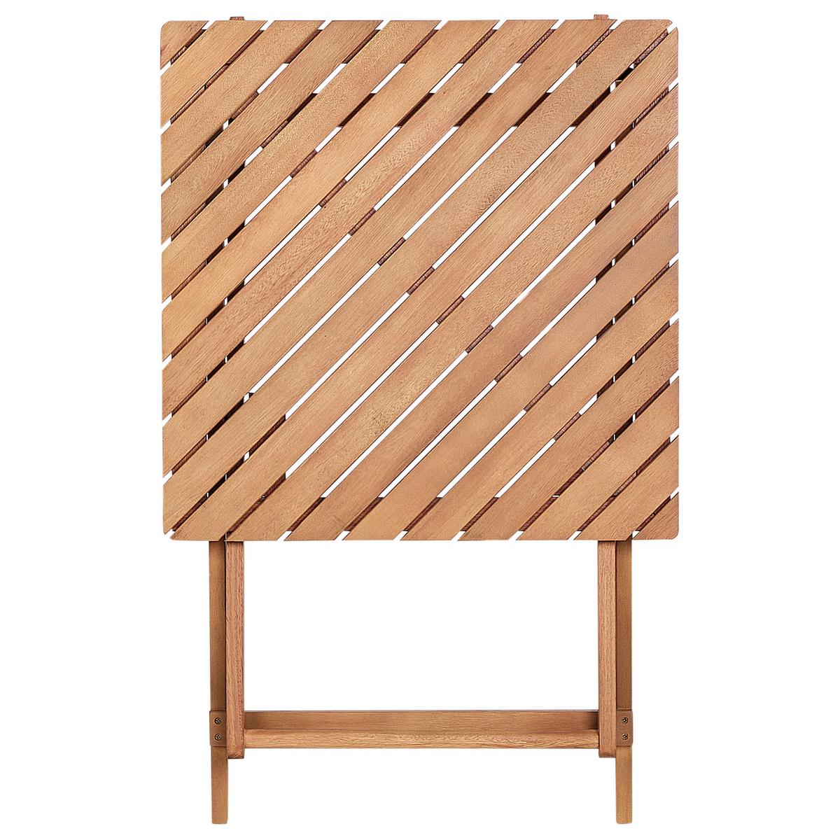 BALKONSET 2-Sitzer Holz dunkler Holzfarbton Ardore - Dunkelbraun, Holz - Beliani