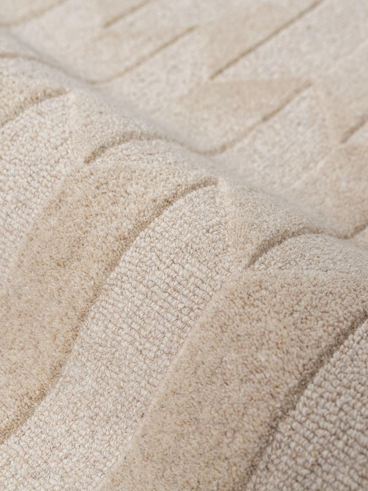 TEPPICHLÄUFER handgetuftet DARENT, Wabenmuster, Erdtöne-Grün, 60 x 230 cm - Grün, Textil (60/230cm) - KADIMA DESIGN