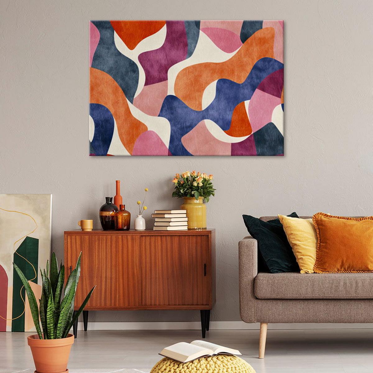 KUNSTDRUCK Lila 100/70 cm - Lila, Textil (100/70cm) - KUNSTLOFT