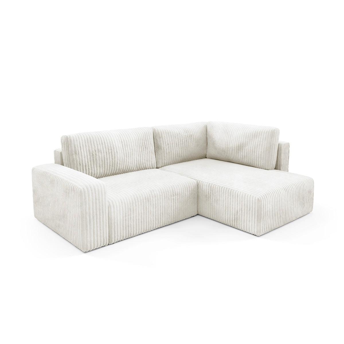 ECKSOFA Angela 4 Sitzplätze Weiß - Weiß, Holz (245/182cm) - Petits-meubles