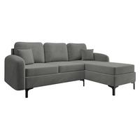 ECKSOFA Venice, Seite: Rechts - Blau/Schwarz, Holz/Textil (225/172cm) - MIRJAN24