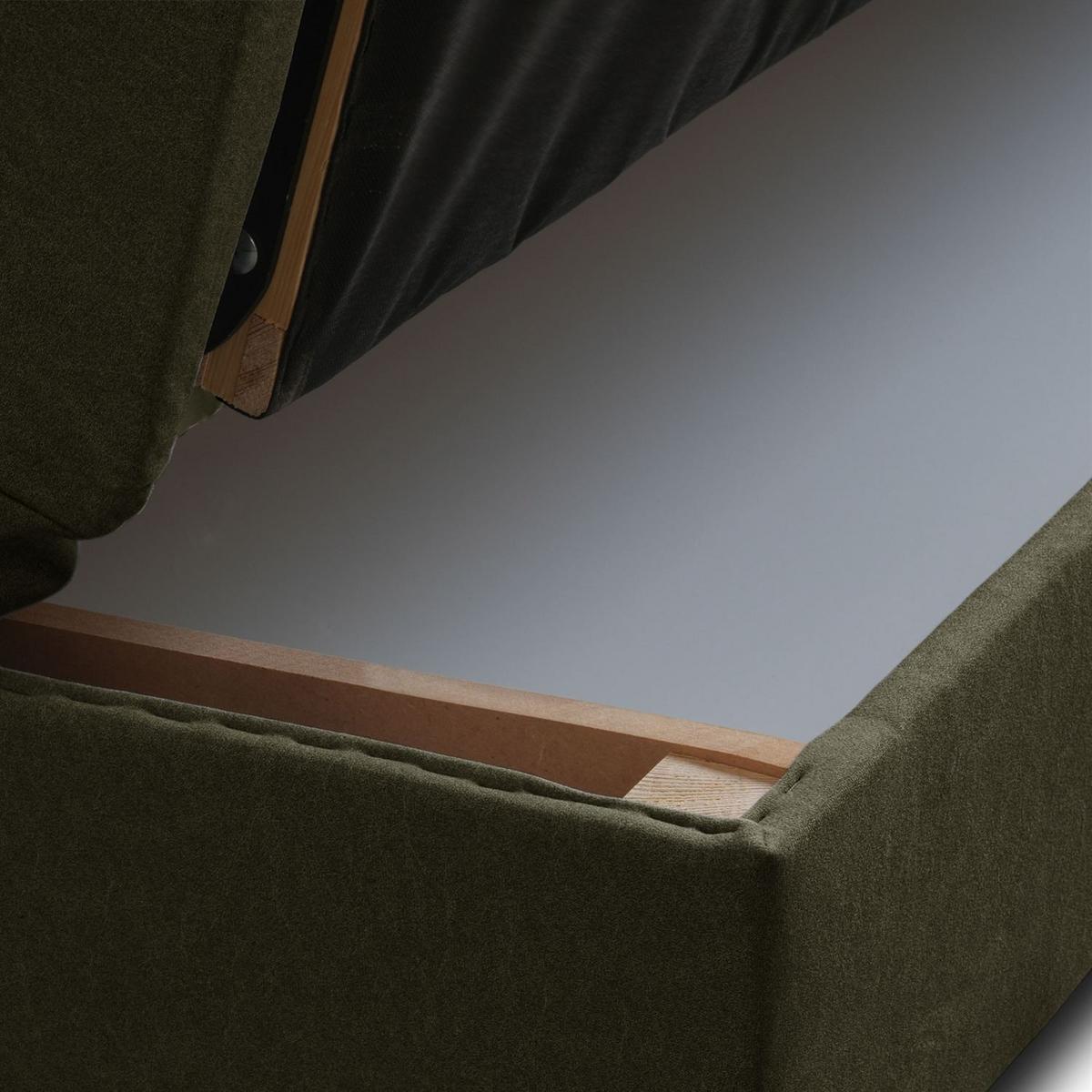 SCHLAFSOFA VERO mit Schlaffunktion Castel 39 - Grün, Textil (191/88/90cm) - Lookway