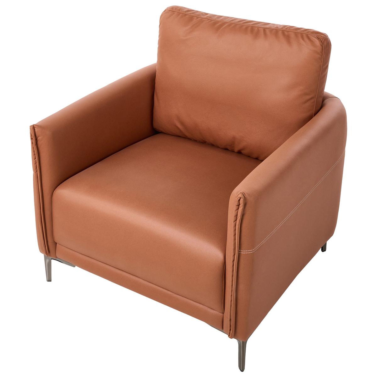 SESSEL Stoff Goldbraun Cilens - Goldfarben, Textil/Metall (85/90/82cm) - Beliani