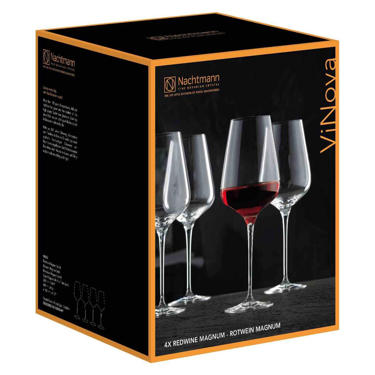 BORDEAUXGLÄSER ViNova transparent 680 ml 4er Set - Transparent, Glas (0.68L) - Nachtmann