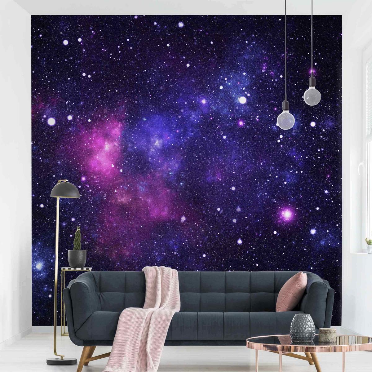 FOTOTAPETE Galaxie 240/240 cm - Multicolor, Papier (240/240cm) - Bilderwelten