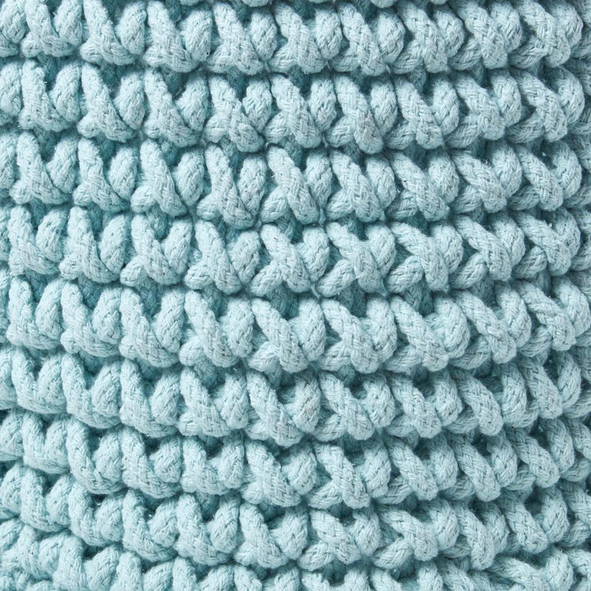 AUFBEWAHRUNGSKORB Baumwolle 42/37 cm - Pastellblau, Textil (42/42/37cm) - Homescapes