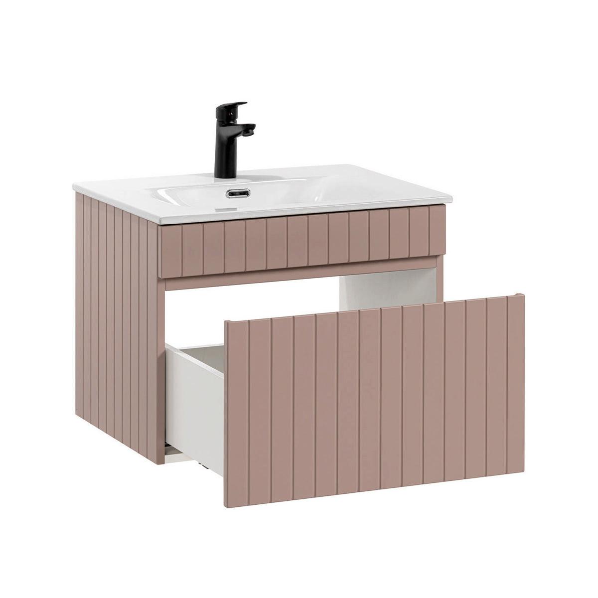 WASCHTISCH 60cm Zelie Rose - Pink, Holzwerkstoff (60/46/46cm) - Petits-meubles