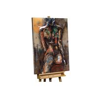 METALLBILD Bunt 100/70 cm - Multicolor, Metall (6.5/70cm) - KUNSTLOFT