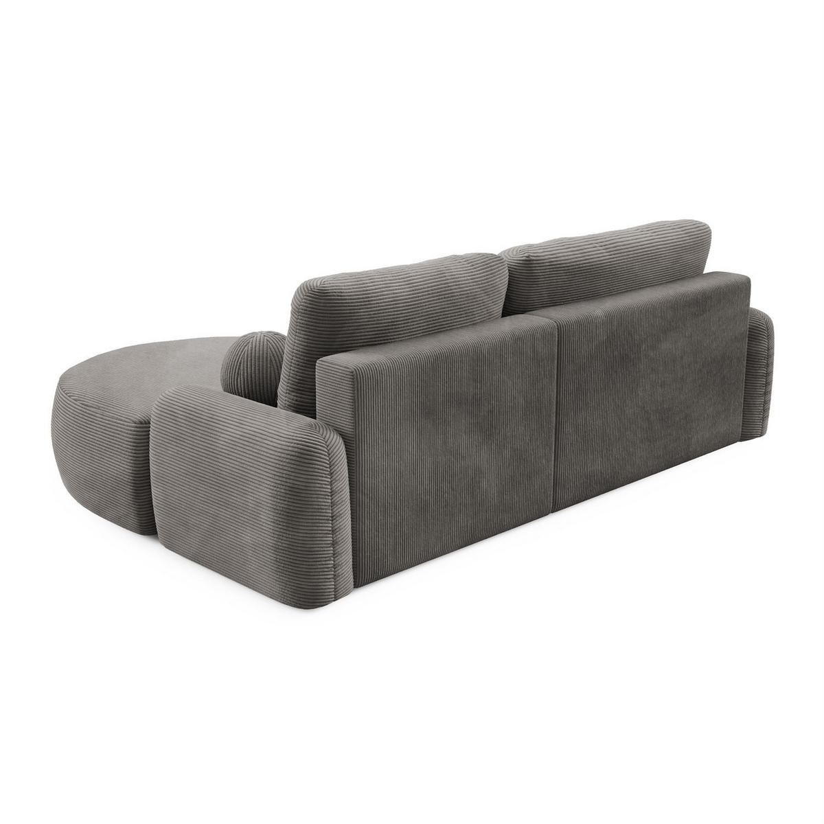 ECKSOFA CLEO II mit Schlaffunktion Version Rechte Poso 115 - Taupe, Kunststoff (264/172cm) - Lookway