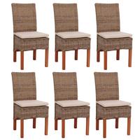 ESSZIMMERSTUHL Braun 6er-Set - Braun, Holz (46/96/50cm) - MCW