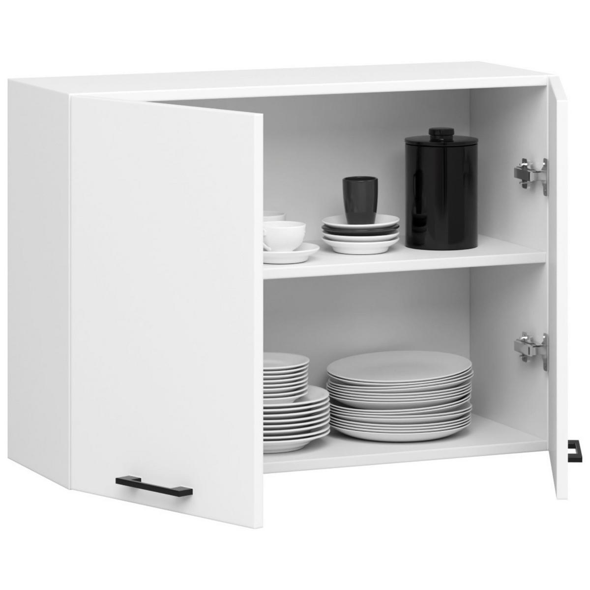 HÄNGESCHRANK Weiß 58/80/30 - Weiß, Holzwerkstoff (80/58/30cm) - RAUMHIRSCH FURNITURE