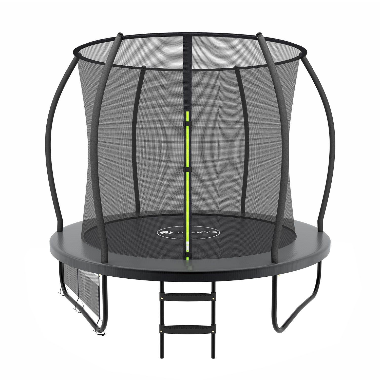 TRAMPOLIN SkyBounce S 228cm schwarz - Schwarz, Metall (228/228/119cm) - Juskys